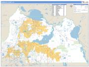 Seminole County, FL <br /> Wall Map <br /> Zip Code <br /> Basic Style 2025 Map