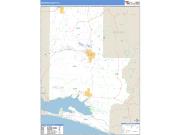 Walton County, FL <br /> Wall Map <br /> Zip Code <br /> Basic Style 2025 Map