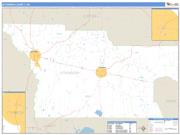 Atkinson County, GA <br /> Wall Map <br /> Zip Code <br /> Basic Style 2025 Map