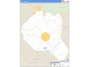 Banks County, GA <br /> Wall Map <br /> Zip Code <br /> Basic Style 2025 Map