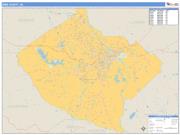 Bibb County, GA <br /> Wall Map <br /> Zip Code <br /> Basic Style 2025 Map