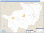 Brantley County, GA <br /> Wall Map <br /> Zip Code <br /> Basic Style 2025 Map