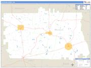 Calhoun County, GA <br /> Wall Map <br /> Zip Code <br /> Basic Style 2025 Map