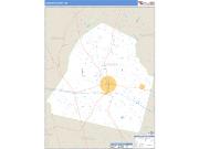 Candler County, GA <br /> Wall Map <br /> Zip Code <br /> Basic Style 2025 Map