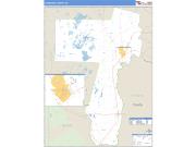 Charlton County, GA <br /> Wall Map <br /> Zip Code <br /> Basic Style 2025 Map