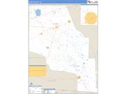 Clinch County, GA <br /> Wall Map <br /> Zip Code <br /> Basic Style 2025 Map