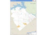 Columbia County, GA <br /> Wall Map <br /> Zip Code <br /> Basic Style 2025 Map
