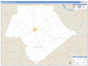 Crawford County, GA <br /> Wall Map <br /> Zip Code <br /> Basic Style 2024 Map