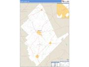 Dodge County, GA <br /> Wall Map <br /> Zip Code <br /> Basic Style 2025 Map