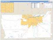 Dougherty County, GA <br /> Wall Map <br /> Zip Code <br /> Basic Style 2025 Map