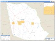 Evans County, GA <br /> Wall Map <br /> Zip Code <br /> Basic Style 2025 Map