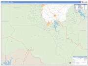 Fannin County, GA <br /> Wall Map <br /> Zip Code <br /> Basic Style 2025 Map