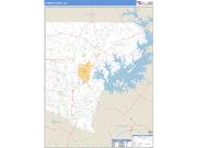Forsyth County, GA <br /> Wall Map <br /> Zip Code <br /> Basic Style 2025 Map