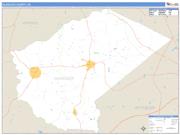 Glascock County, GA <br /> Wall Map <br /> Zip Code <br /> Basic Style 2025 Map