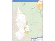 Habersham County, GA <br /> Wall Map <br /> Zip Code <br /> Basic Style 2025 Map