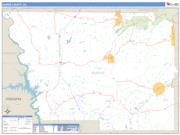 Harris County, GA <br /> Wall Map <br /> Zip Code <br /> Basic Style 2025 Map
