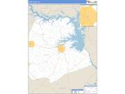 Hart County, GA <br /> Wall Map <br /> Zip Code <br /> Basic Style 2025 Map