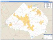 Jackson County, GA <br /> Wall Map <br /> Zip Code <br /> Basic Style 2025 Map