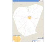Jenkins County, GA <br /> Wall Map <br /> Zip Code <br /> Basic Style 2025 Map