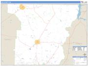 Lee County, GA <br /> Wall Map <br /> Zip Code <br /> Basic Style 2025 Map