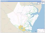 McIntosh County, GA <br /> Wall Map <br /> Zip Code <br /> Basic Style 2025 Map
