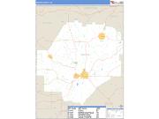 Macon County, GA <br /> Wall Map <br /> Zip Code <br /> Basic Style 2025 Map