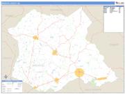 Madison County, GA <br /> Wall Map <br /> Zip Code <br /> Basic Style 2025 Map