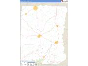 Meriwether County, GA <br /> Wall Map <br /> Zip Code <br /> Basic Style 2025 Map