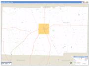 Miller County, GA <br /> Wall Map <br /> Zip Code <br /> Basic Style 2025 Map