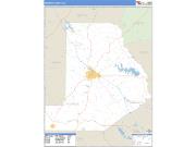 Monroe County, GA <br /> Wall Map <br /> Zip Code <br /> Basic Style 2025 Map