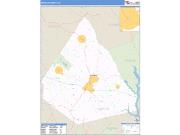 Morgan County, GA <br /> Wall Map <br /> Zip Code <br /> Basic Style 2025 Map