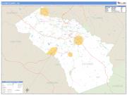 Oconee County, GA <br /> Wall Map <br /> Zip Code <br /> Basic Style 2025 Map