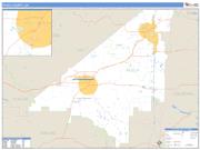 Peach County, GA <br /> Wall Map <br /> Zip Code <br /> Basic Style 2025 Map