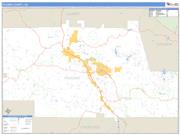 Pickens County, GA <br /> Wall Map <br /> Zip Code <br /> Basic Style 2025 Map