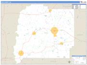 Pike County, GA <br /> Wall Map <br /> Zip Code <br /> Basic Style 2025 Map