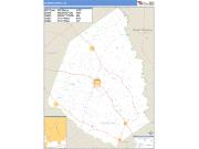 Screven County, GA <br /> Wall Map <br /> Zip Code <br /> Basic Style 2025 Map