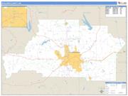 Spalding County, GA <br /> Wall Map <br /> Zip Code <br /> Basic Style 2025 Map