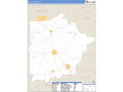 Talbot County, GA <br /> Wall Map <br /> Zip Code <br /> Basic Style 2025 Map