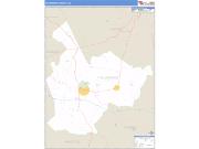 Taliaferro County, GA <br /> Wall Map <br /> Zip Code <br /> Basic Style 2025 Map