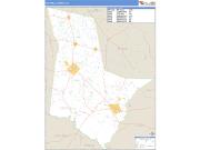 Tattnall County, GA <br /> Wall Map <br /> Zip Code <br /> Basic Style 2025 Map