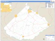 Telfair County, GA <br /> Wall Map <br /> Zip Code <br /> Basic Style 2025 Map