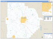 Tift County, GA <br /> Wall Map <br /> Zip Code <br /> Basic Style 2025 Map