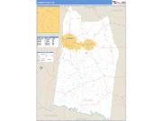 Toombs County, GA <br /> Wall Map <br /> Zip Code <br /> Basic Style 2025 Map