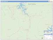 Towns County, GA <br /> Wall Map <br /> Zip Code <br /> Basic Style 2025 Map