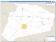 Treutlen County, GA <br /> Wall Map <br /> Zip Code <br /> Basic Style 2025 Map
