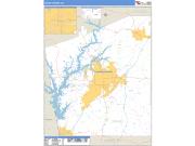 Troup County, GA <br /> Wall Map <br /> Zip Code <br /> Basic Style 2025 Map