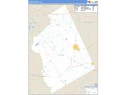 Twiggs County, GA <br /> Wall Map <br /> Zip Code <br /> Basic Style 2025 Map