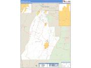Walker County, GA <br /> Wall Map <br /> Zip Code <br /> Basic Style 2025 Map