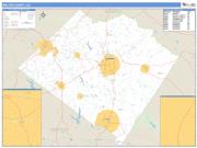 Walton County, GA <br /> Wall Map <br /> Zip Code <br /> Basic Style 2025 Map