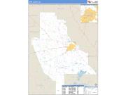 Ware County, GA <br /> Wall Map <br /> Zip Code <br /> Basic Style 2025 Map
